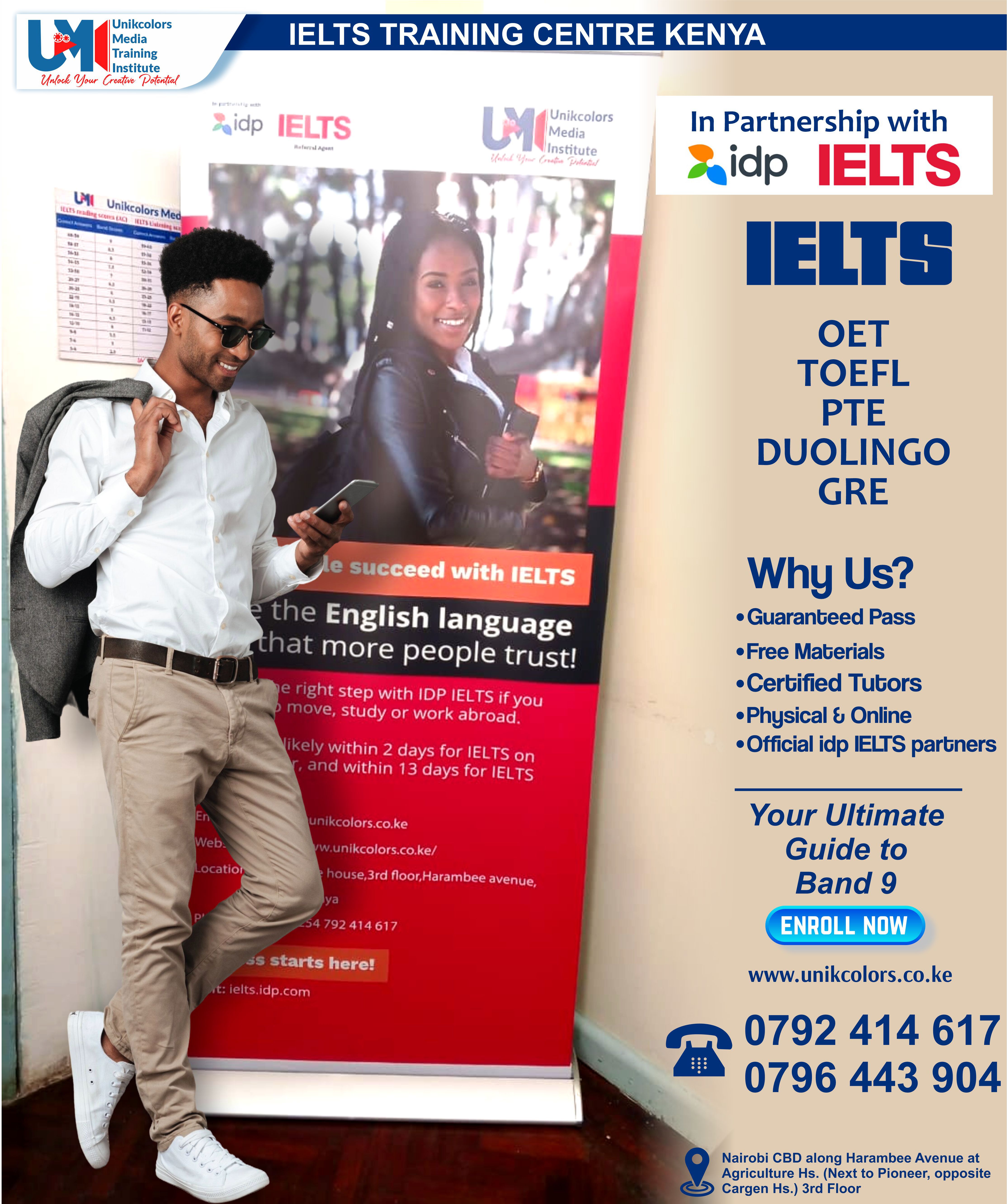 IELTS TRAINING CENTRE KENYA - IELTS PREPARATION | OET | TOEFL | PTE | GRE | DUOLINGO